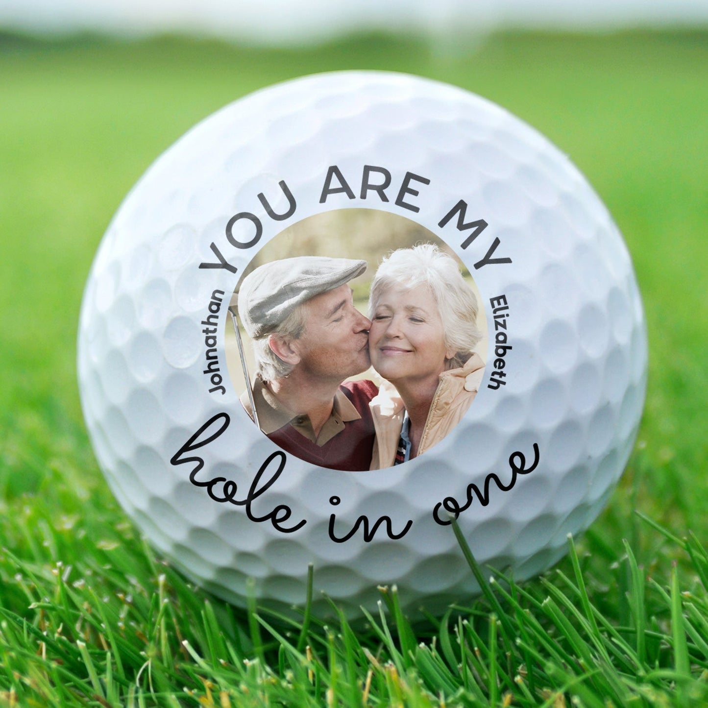 Custom Photo Golf Ball personalization view for Husband