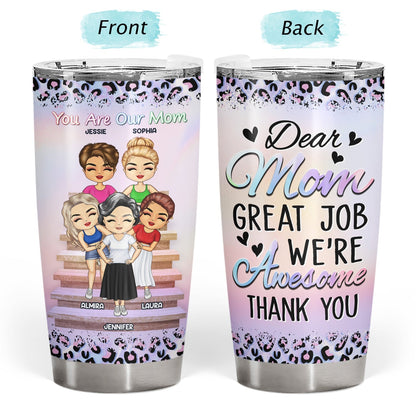 Personalized Mother & Daughters Tumbler – Forever Love Gift for Mom & Her Daughters