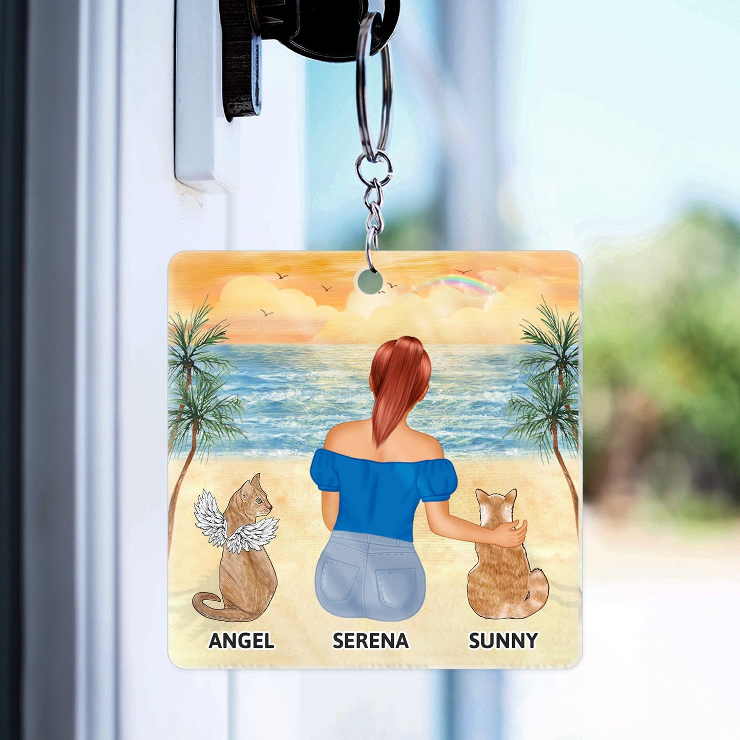 A Bond That Can't Be Broken - Gift For Cat Lovers, Cat Mom, Cat Dad - Personalized Acrylic Keychain