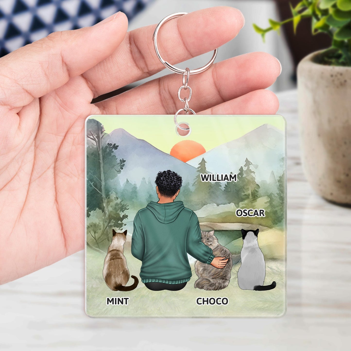 A Bond That Can't Be Broken - Gift For Cat Lovers, Cat Mom, Cat Dad - Personalized Acrylic Keychain