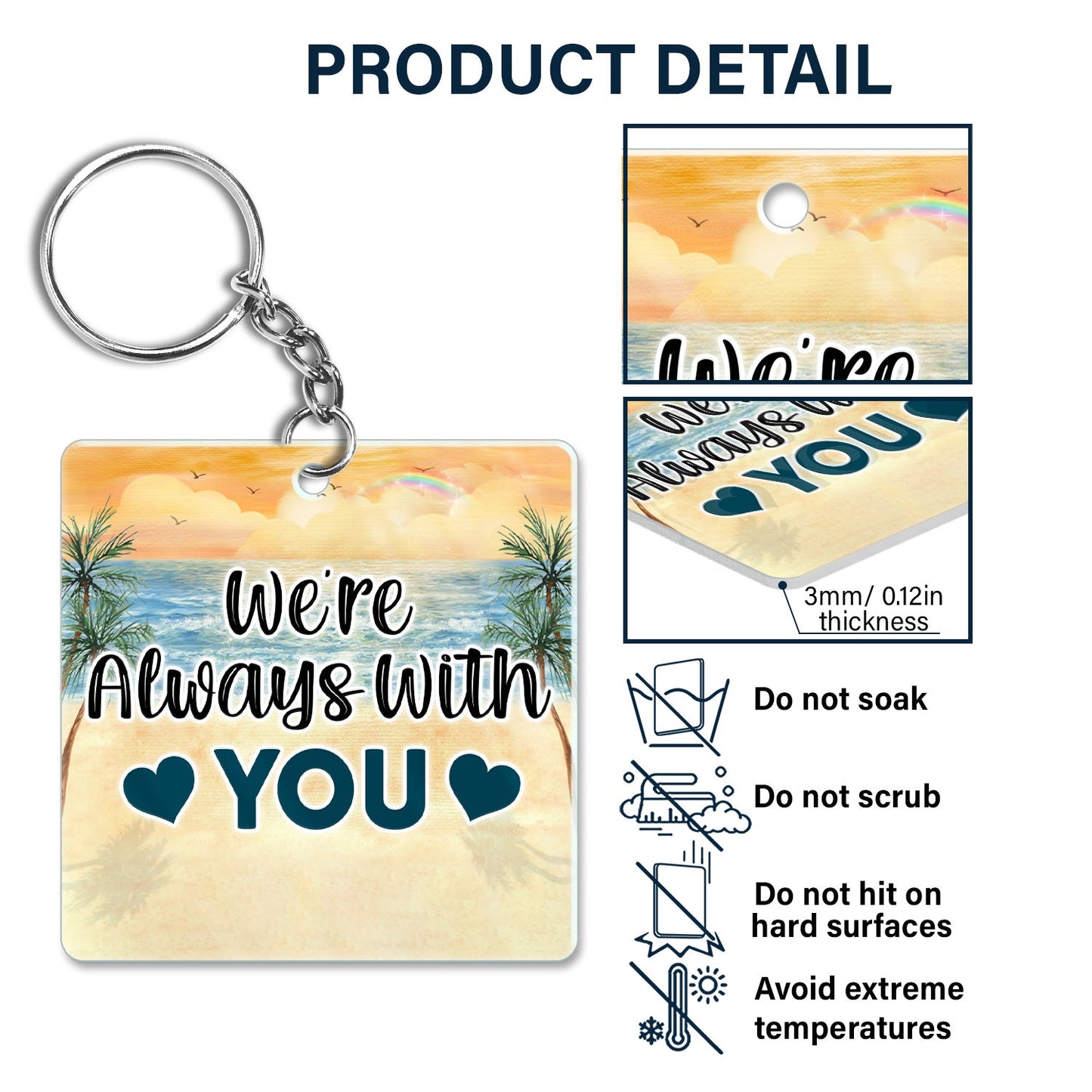 A Bond That Can't Be Broken - Gift For Cat Lovers, Cat Mom, Cat Dad - Personalized Acrylic Keychain