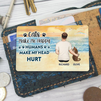 A Bond That Can't Be Broken - Gift For Cat Lovers, Cat Mom, Cat Dad - Personalized Aluminum Wallet Card