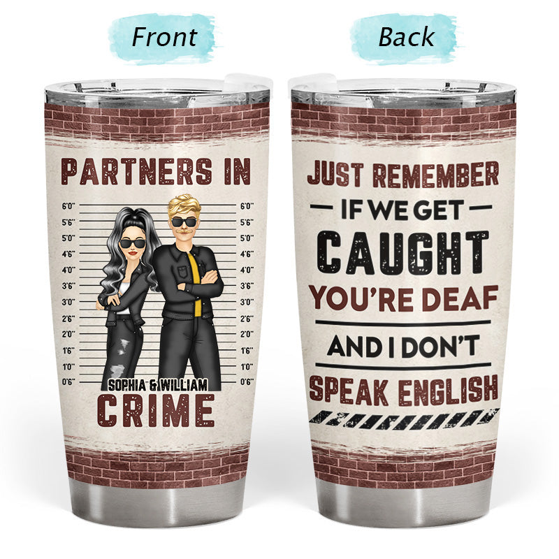 “Partner in Crime & Confidante“ - Personalized Custom Tumbler