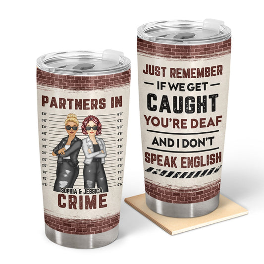 “Partner in Crime & Confidante“ - Personalized Custom Tumbler