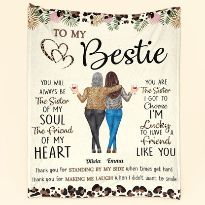 Personalized “To My Bestie” Blanket - Celebrate Your Unbreakable Bond!