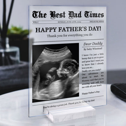 The Best Times With Dad - Personalized Acrylic Photo Plaque