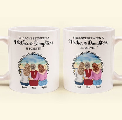 “The Love Between Mother & Daughter” Personalized Mug - Heartfelt Gift for Mom