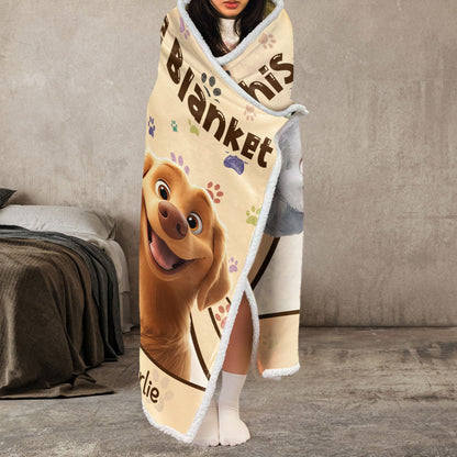The “Paws & Cuddles” - Personalized Wearable Hoodie Blanket for Dog Lovers