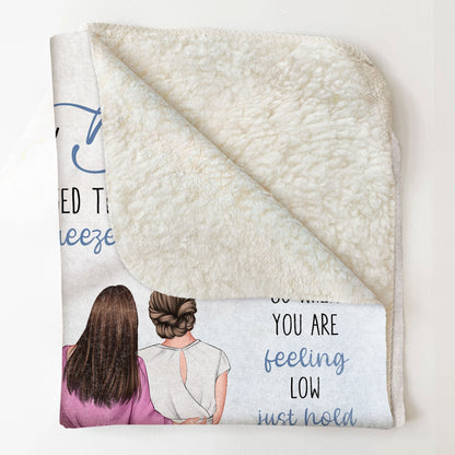 To My Daughter I Hugged This Soft Blanket - Personalized Blanket