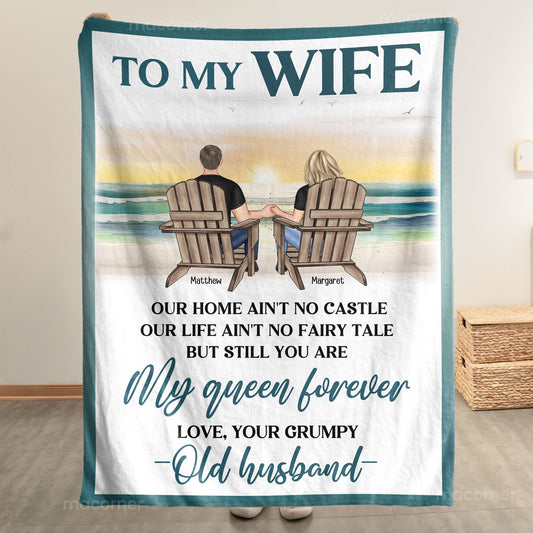 Our Home Ain't No Castle - Personalized Custom Blanket For My Wife