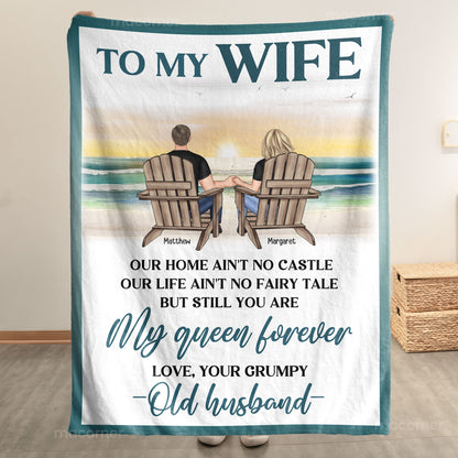 Our Home Ain't No Castle - Personalized Custom Blanket For My Wife
