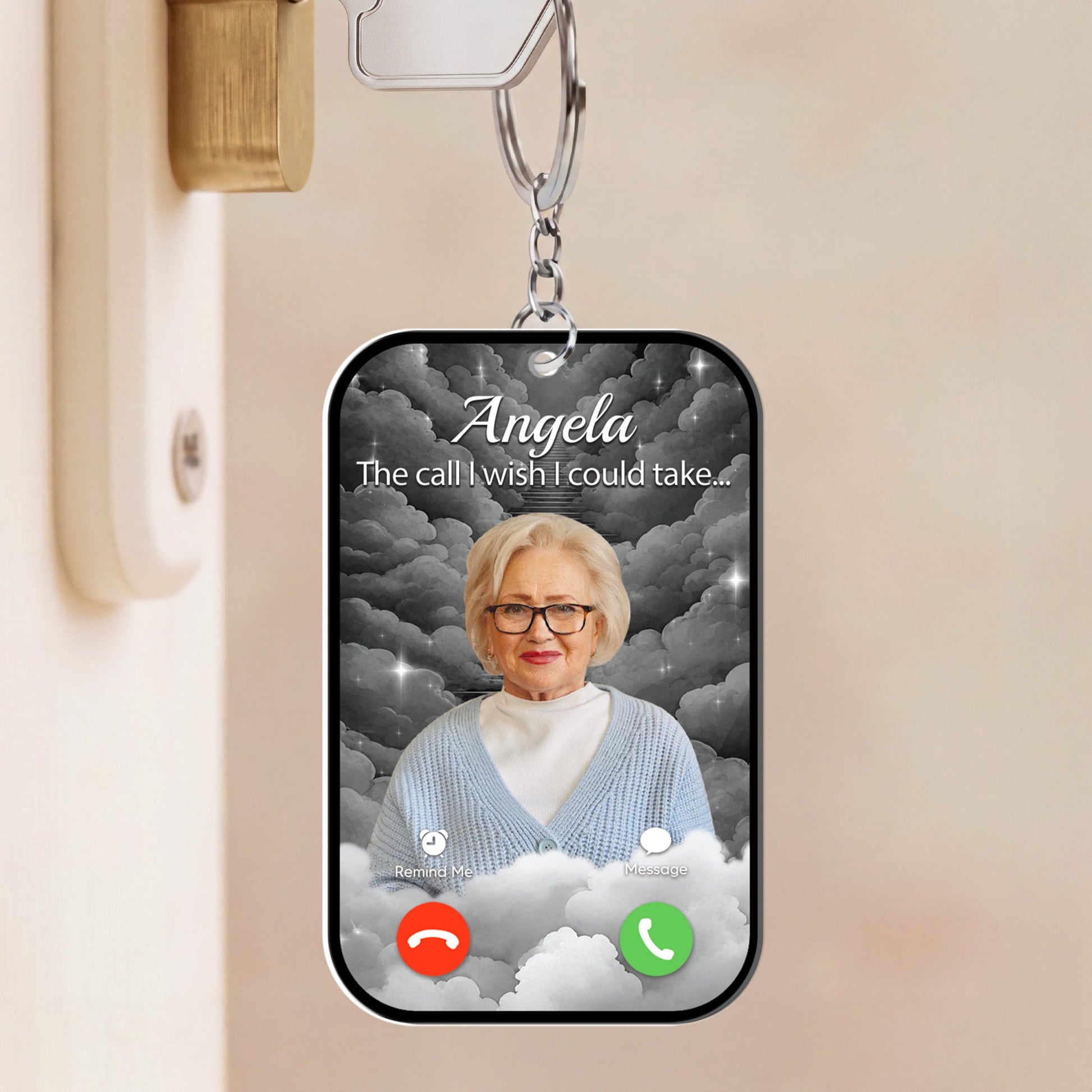 Personalized Memorial Keychain personalization view for Family