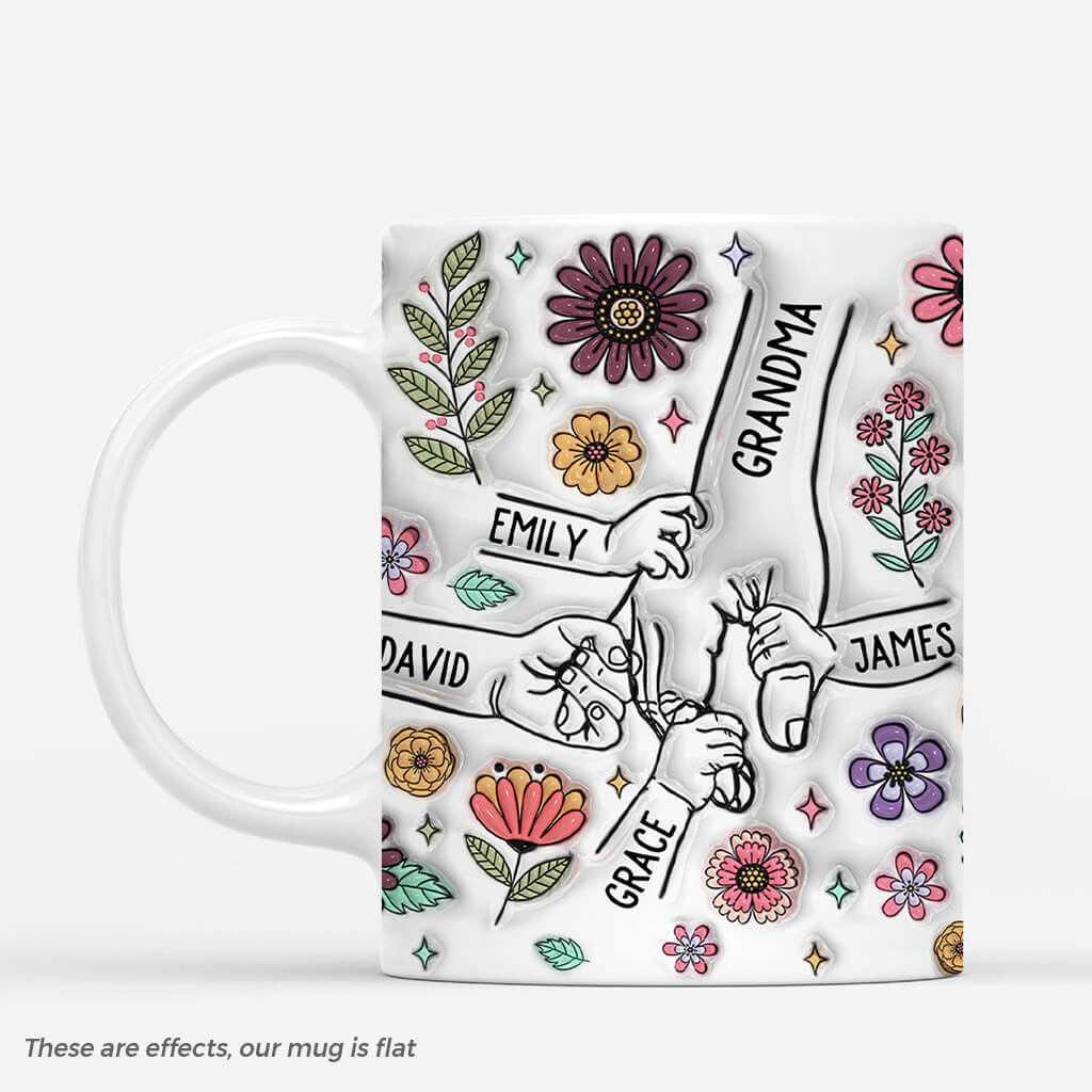 Holding Grandma's Hand - Personalised Mug