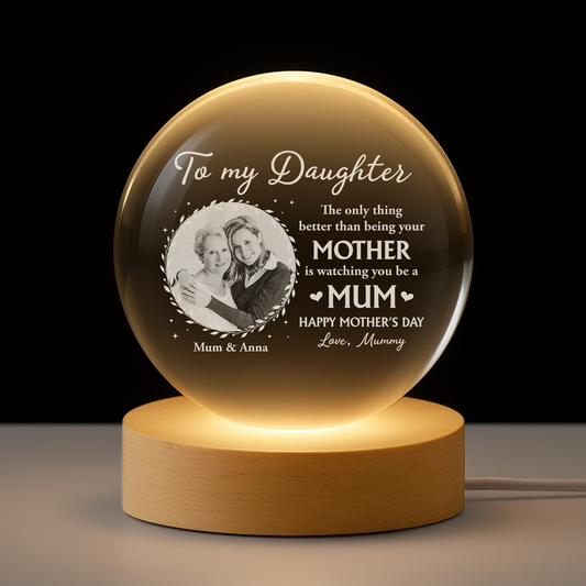 Happy Mother's Day to My Daughter - Personalized Night Light