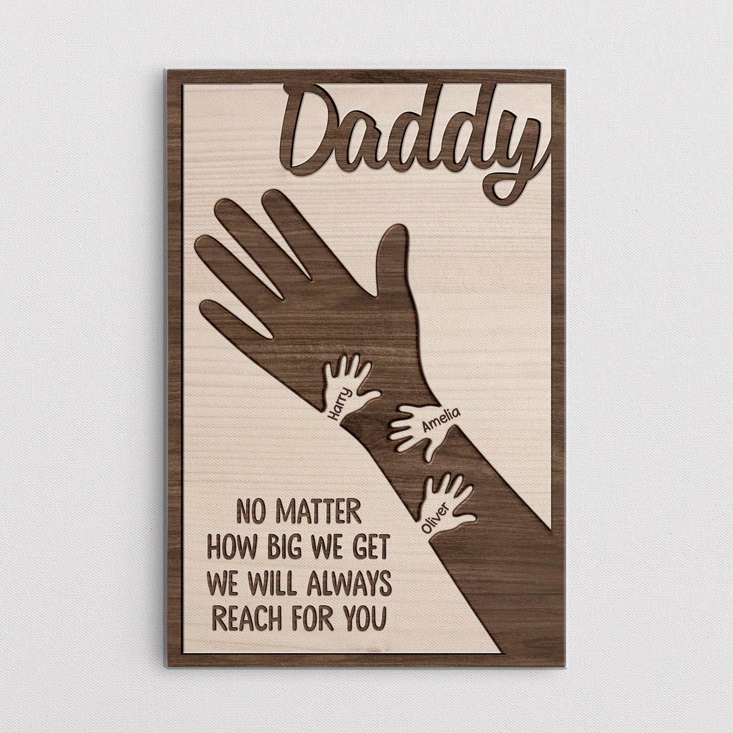Personalised Sentimental Father's Day Canvas / Poster - Custom Gift For Dad