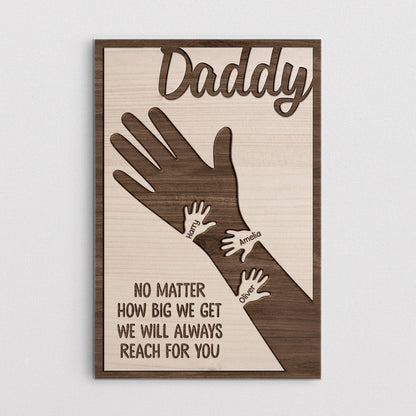 Personalised Sentimental Father's Day Canvas / Poster - Custom Gift For Dad