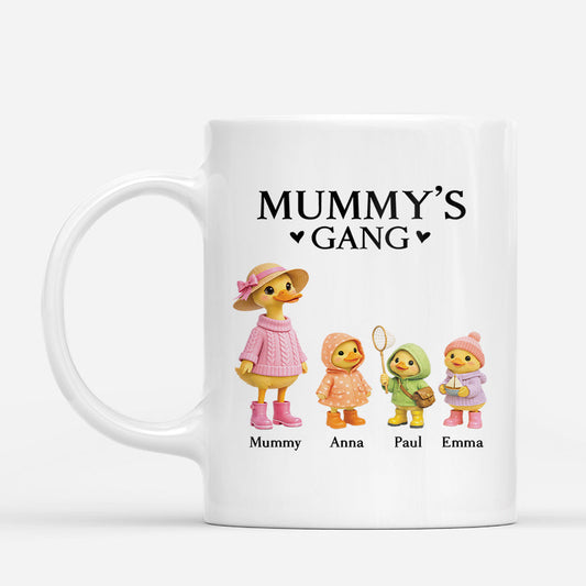 “Mummy’s Gang” Personalized Family Duck Mug - Gift for Mum/Dad