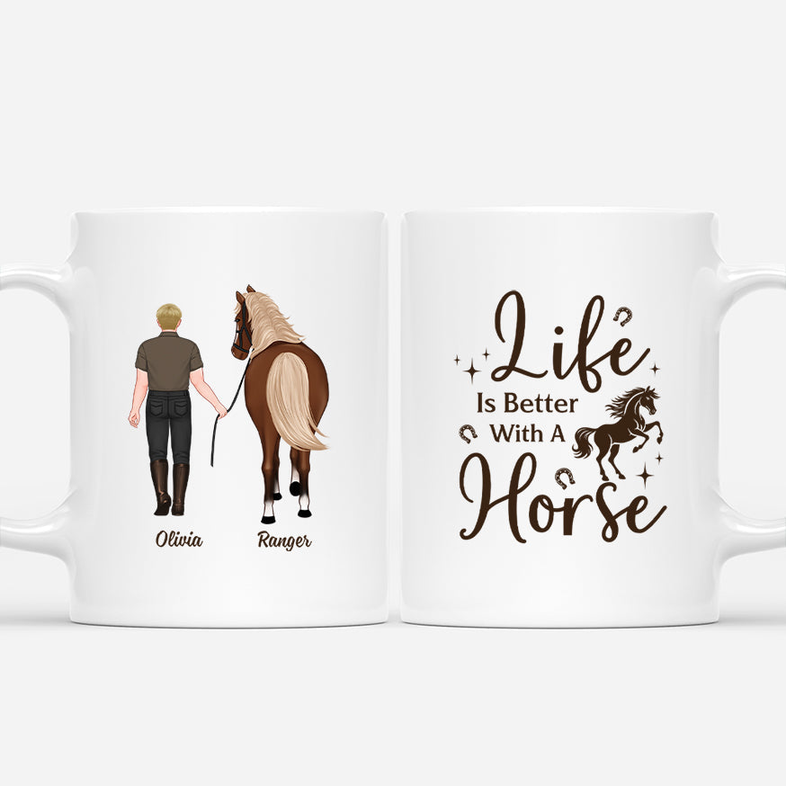 Life is Better with a Horse - Personalized Mug