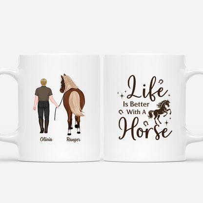 Life is Better with a Horse - Personalized Mug