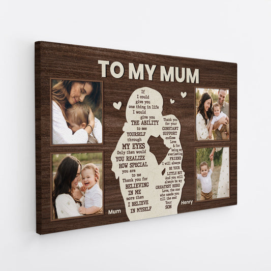 Personalised “To My Mum / Dad” Message Canvas / Poster - Custom Mother’s Day / Father’s Day Gift