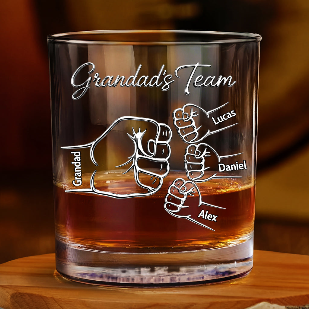 Personalized Dad Whiskey Glass personalization view for Dad