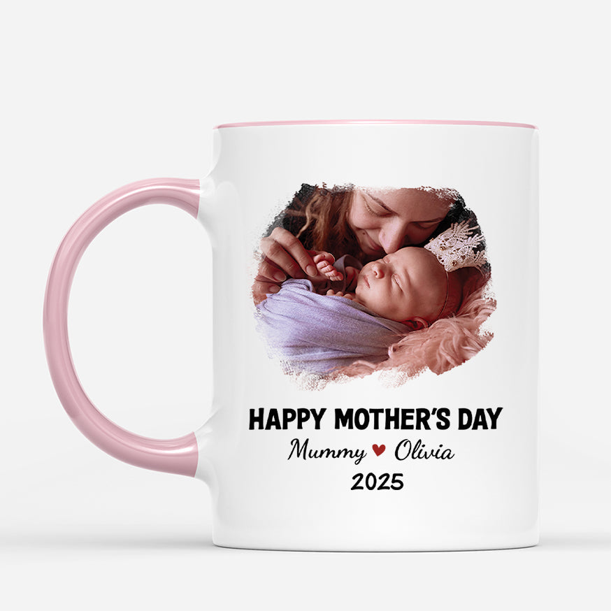 Personalized “Happy Father’s Day” Mug - Custom Name & Photo Gift for Dad