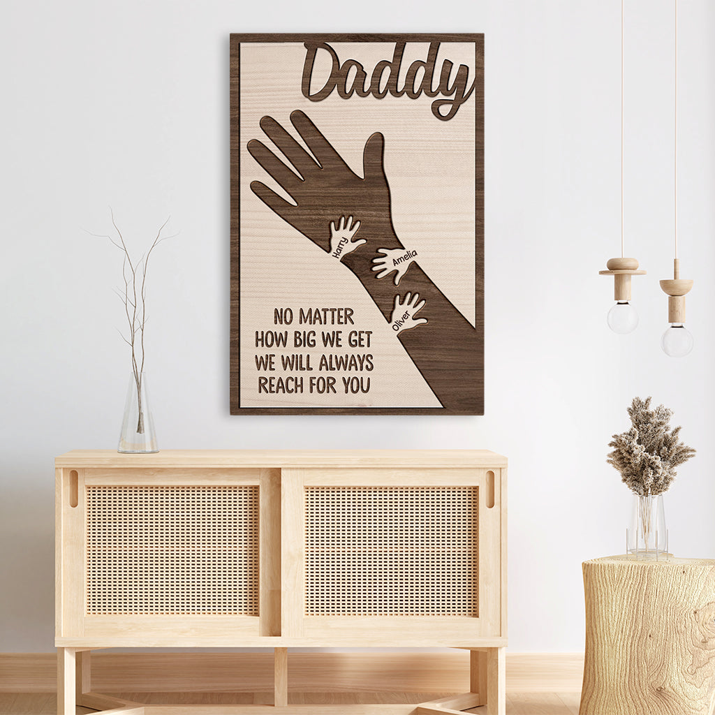 Personalised Sentimental Father's Day Canvas / Poster - Custom Gift For Dad