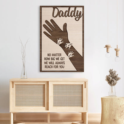 Personalised Sentimental Father's Day Canvas / Poster - Custom Gift For Dad