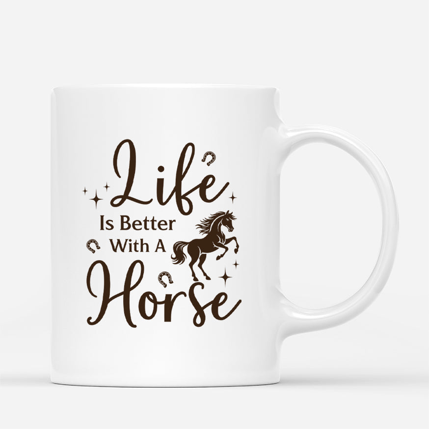 Life is Better with a Horse - Personalized Mug