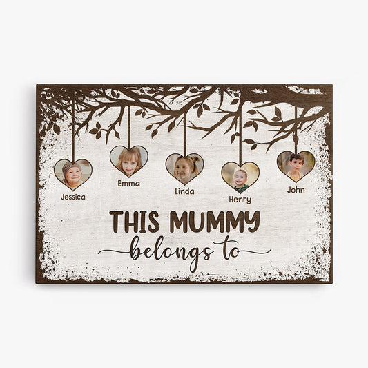 This Grandma/Mummy Belongs To - Personalized  Canvas / Poster