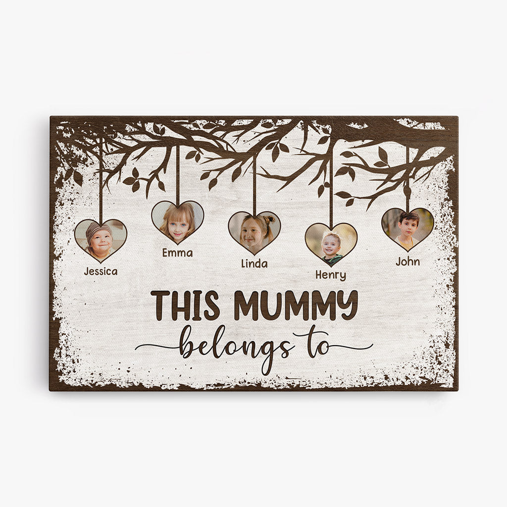 This Grandma/Mummy Belongs To - Personalized  Canvas / Poster