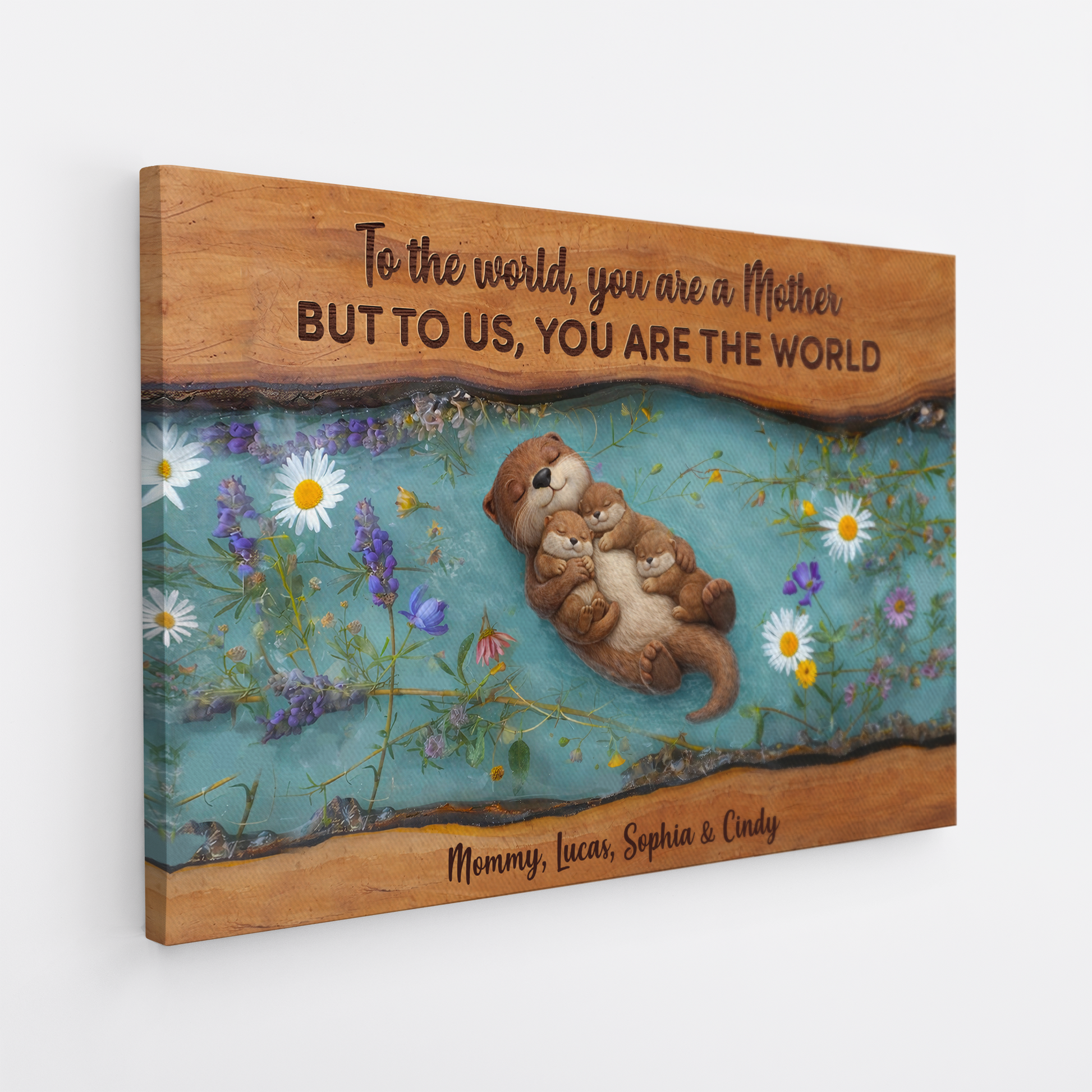 Personalized To The World You Are A Mother Canvas / Poster - Custom Gifts For Mom