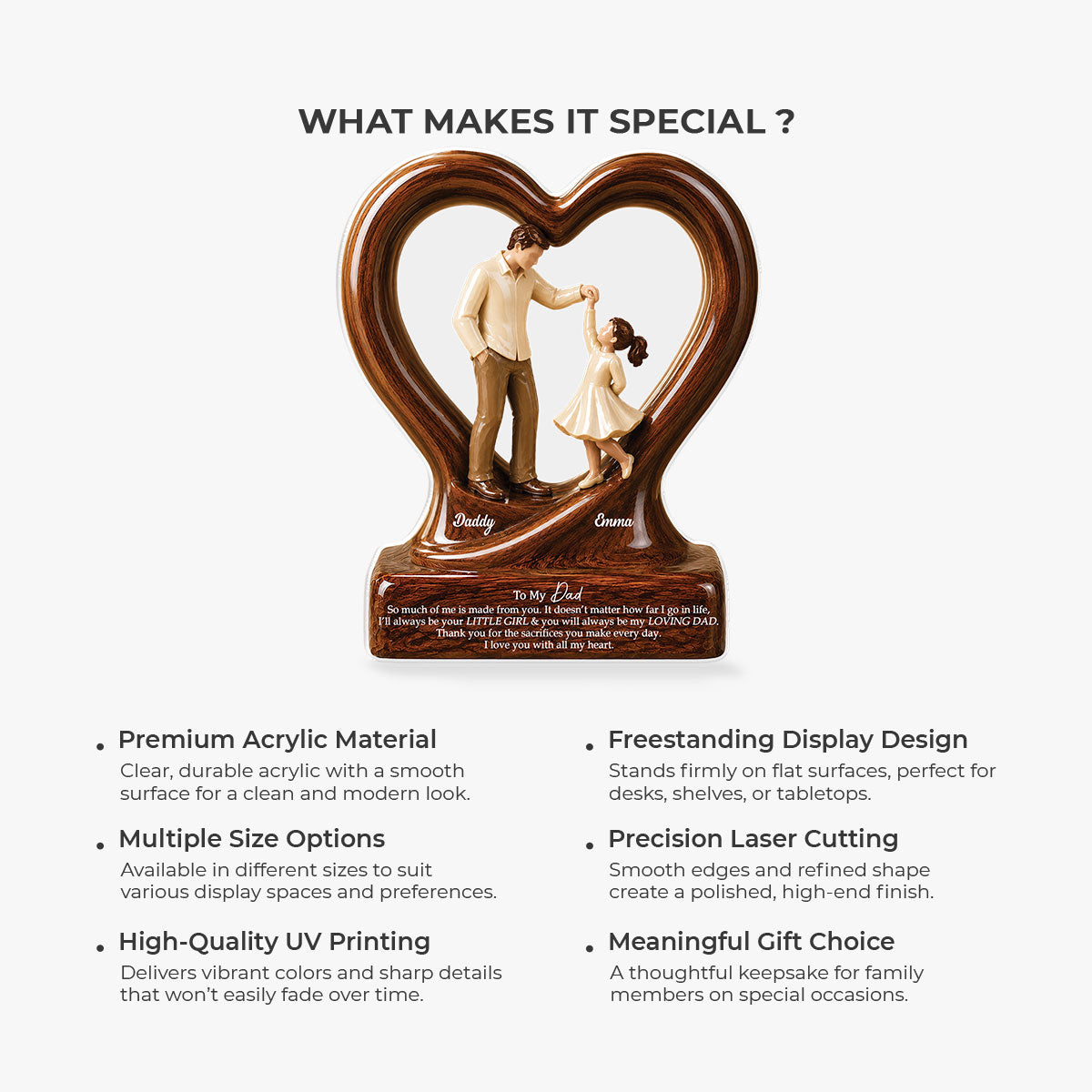Plaque gift-ready design for Dad