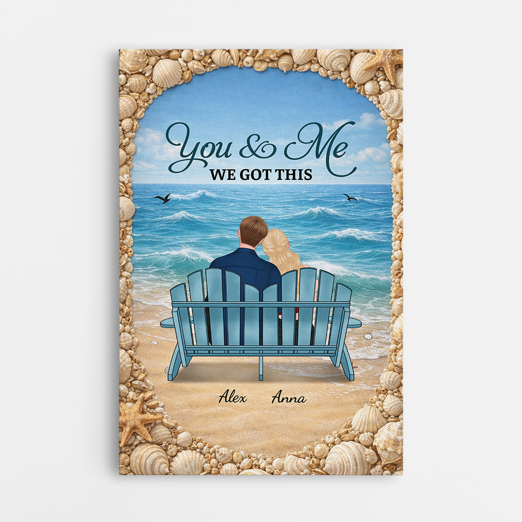 You And Me We Got This - Personalized Couple Canvas / Poster