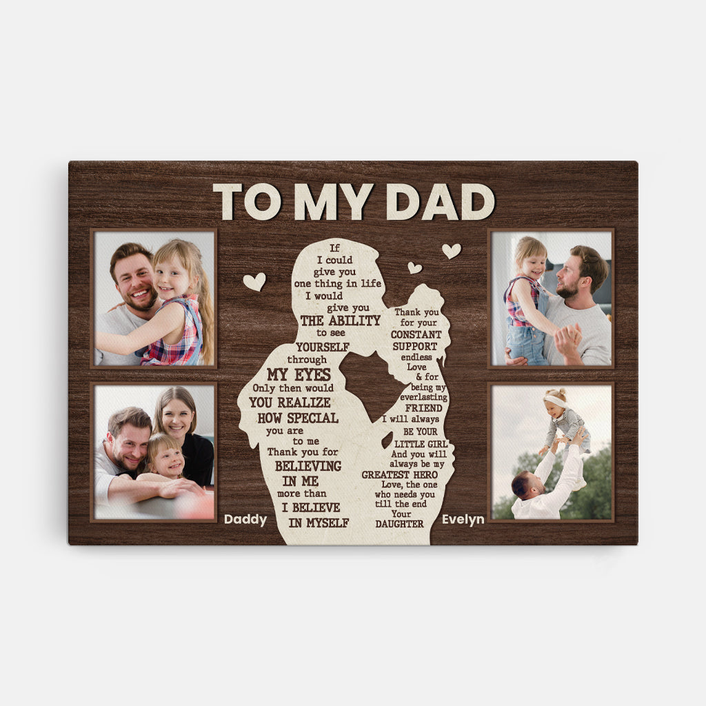 Personalised “To My Mum / Dad” Message Canvas / Poster - Custom Mother’s Day / Father’s Day Gift