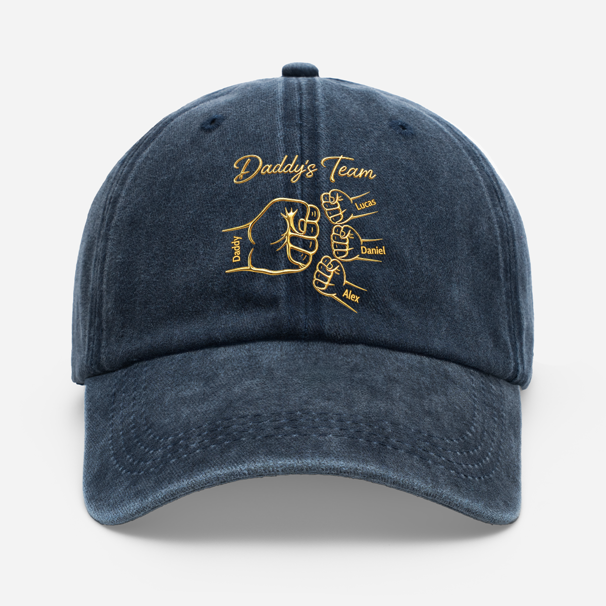 Personalized Dad Fist Bump Cap personalization view for Dad