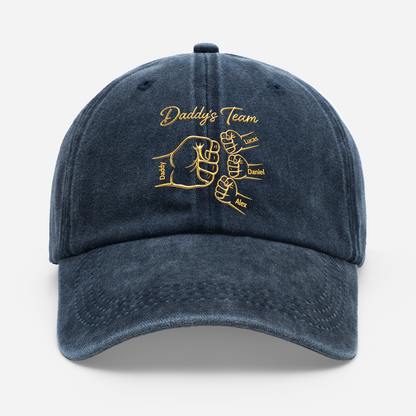 Personalized Dad Fist Bump Cap personalization view for Dad