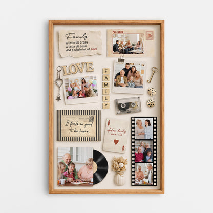Vintage Photo Canvas Print for Family - Personalized Gifts for Parents