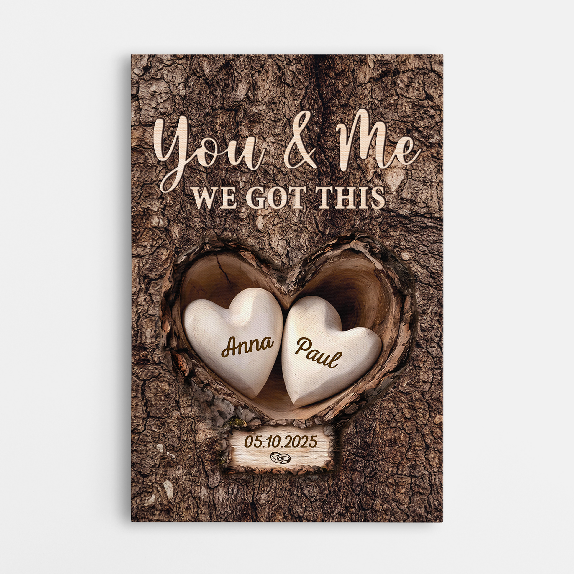 Personalized You And Me We Got This Canvas / Poster - Custom Couple Gifts