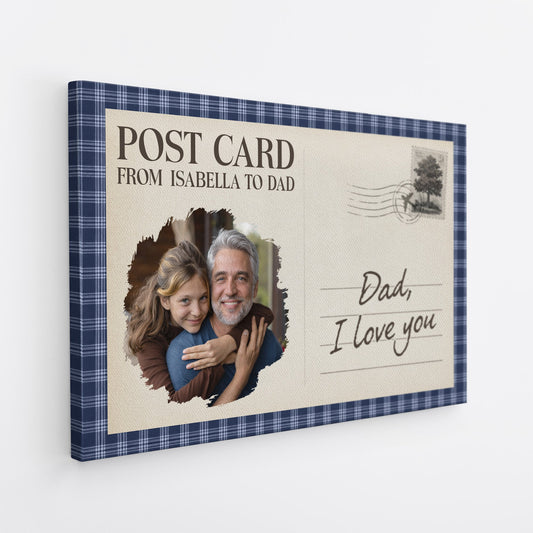 Personalized “I Love You” Photo Canvas / Poster - Custom Gift For Mom or Dad