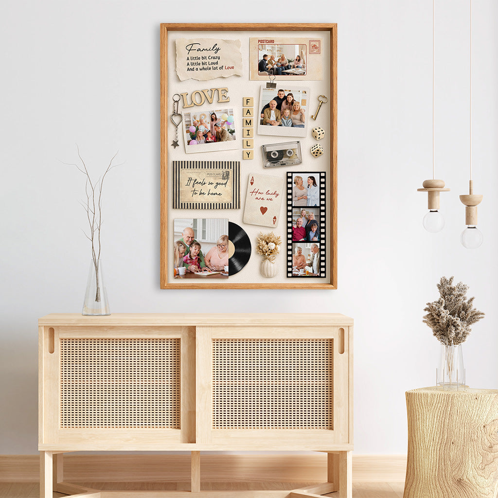 Vintage Photo Canvas Print for Family - Personalized Gifts for Parents