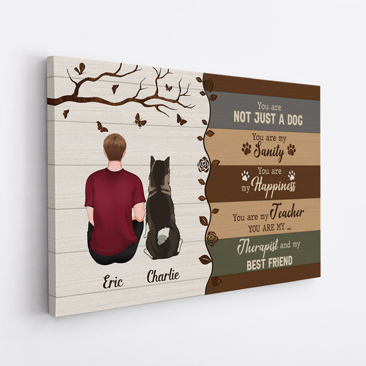 Personalized Dog Lover Canvas: 'You Are My Best Friend' Keepsake
