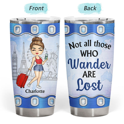 Just A Girl Who Loves Traveling - Personalized Custom Tumbler