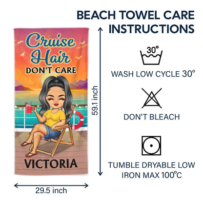 Personalized "Life Is Better On A Cruise" Beach Towel | Custom Travel Gift