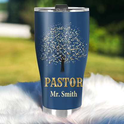 Thank You Pastor: Christian Faith Gift – Custom Engraved Stainless Steel Tumbler