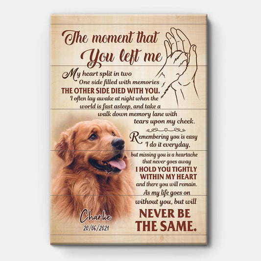 Forever in Our Hearts - Personalized Pet Memorial Canvas