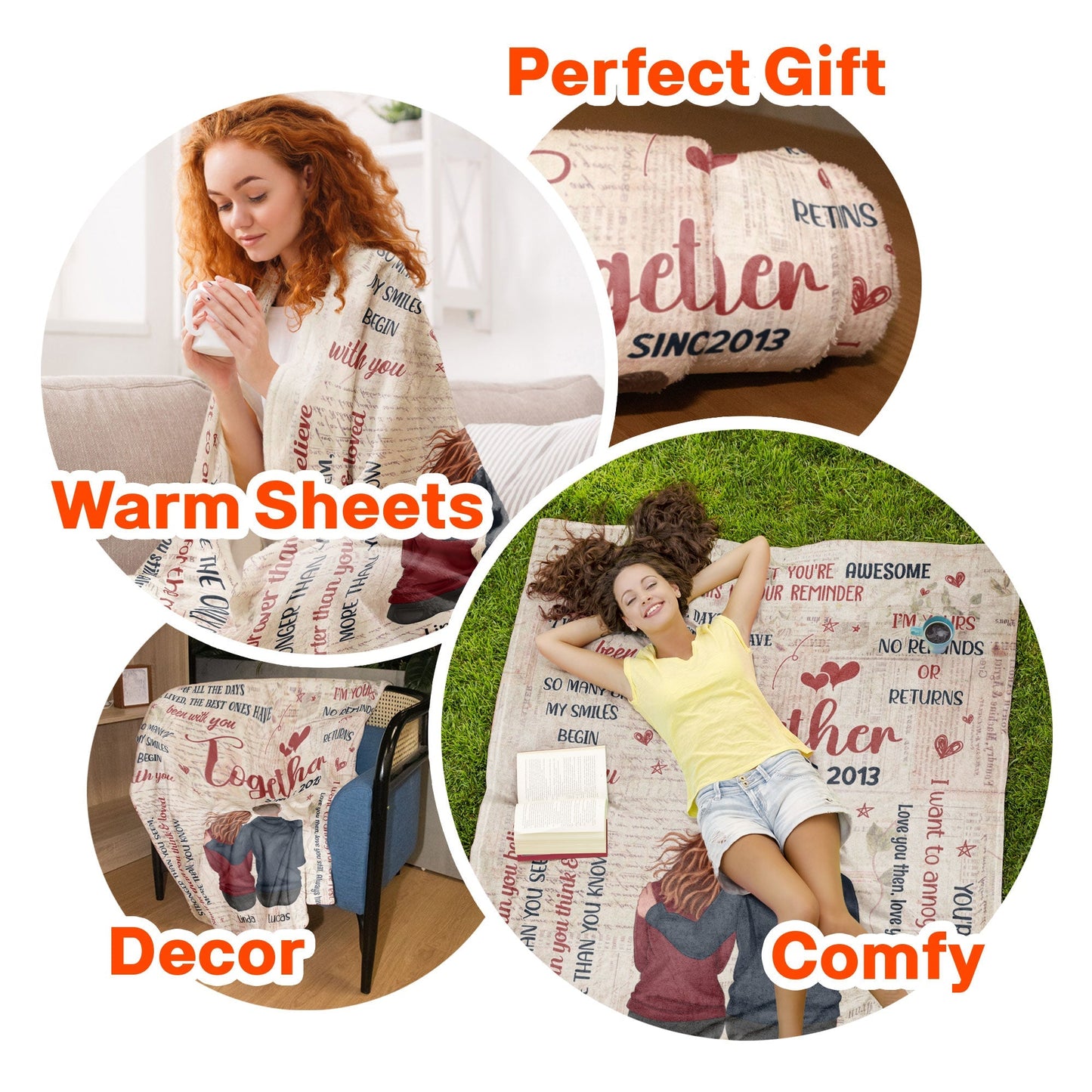 Personalized Love You Then Love You Still Blanket - Custom Gift for Wife