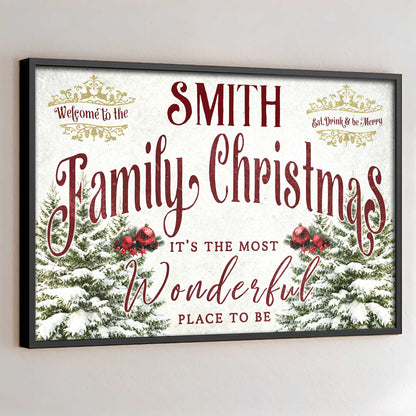 Welcome To The Family Christmas, Wonderful Place To Be
