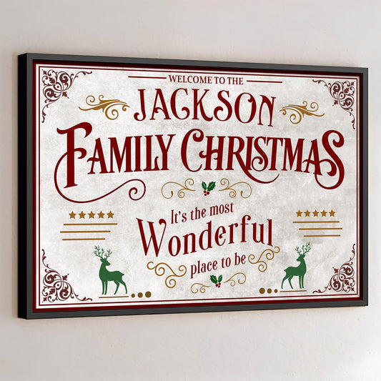 Welcome To The Family Christmas, Wonderful Place To Be