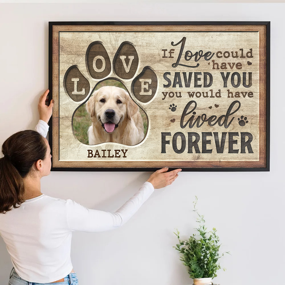 Forever In Our Hearts - Personalized Pet Memorial Poster / Canvas